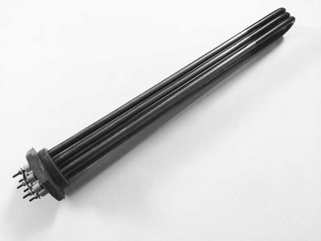 Блок ТЭН (ТЭНБ) 18 кВт на фланце G 2 1/2" (Углеродистая сталь)